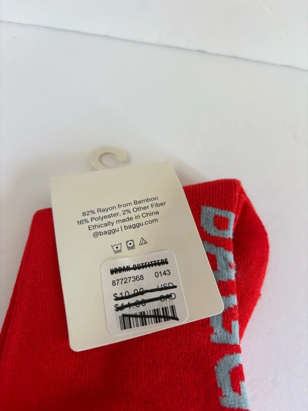 NWT BAGGU Ribbed Socks
